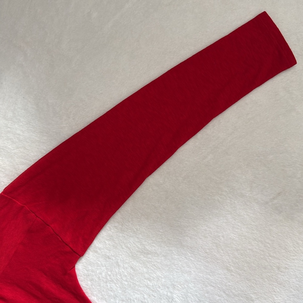 Maeve by Anthropologie | Mariah Gathered Turtleneck Lightweight Sweater Red (M) - Picture 8 of 16